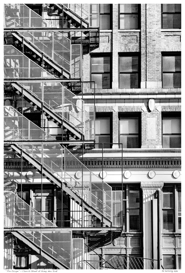“Fire Escape” - Church Street at Vesey, New York