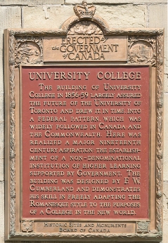 University College Plaque
